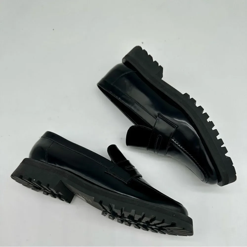 PAULA TORRES Glam Penny Loafer in Black